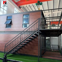 Maison mobile modulaire de luxe moderne de 20/40 pieds, préfabriquée, extensible, type conteneur, prête à vivre, avec cuisine et salle de bain