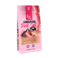 Sachet de stockage de sel anti-humidité à fenêtre transparente, fond plat en plastique, refermable avec fermeture éclair, directement de l'usine