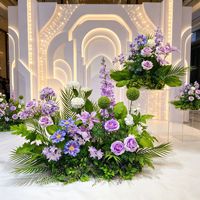 Arreglos Florales para Bodas, Pancartas para Pasillos, Decoración para Salones de Ceremonias y Hoteles, Piezas de Arte Floral, Exhibiciones de Flores de Seda para Ventanas