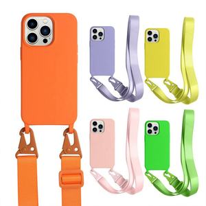 Funda de Silicona para Teléfono con Correa para el Cuello y Cordón Cruzado para iPhone 6 7 8 11 13 12 14 Pro Max XS PLUS SE, 2023 - Product Image 5