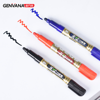 Marqueur pour tableau blanc en gros, pointe en fibre durable 1,5-3,0 mm, encre rechargeable, effaçable facilement, encre noire, surfaces lisses