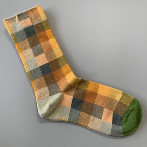 Nouvelles chaussettes tendance françaises amusantes style peinture à l'huile, artistiques, colorées, joyeuses, mi-mollet, en coton pour <span class=keywords><strong>femme</strong></span>, été - Product Image 3