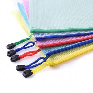 Pochette en maille imperméable avec fermeture éclair, sacs de voyage multi-usages pour documents, pour le bureau, l'école, les jeux de société, les puzzles, les cosmétiques - Product Image 3