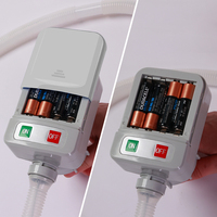 Bomba Eléctrica Autocebante TOKOO FTP001-07 con 4 Pilas AA, Bomba de Transferencia de Combustible de Plástico para Gasolina/Diésel, Mini Bomba de Combustible de 3V CC