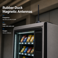Antena de doble banda WiFi 2.4G 5.8G tipo pato de goma 4G 5G LoRa UHF 3dBi 5dBi con base magnética para SMA Macho 3 metros