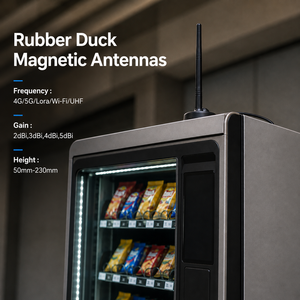 <span class=keywords><strong>Antena</strong></span> de doble banda WiFi <span class=keywords><strong>2</strong></span>.4G 5.8G tipo pato de goma 4G 5G LoRa UHF 3dBi 5dBi con base magnética para SMA Macho 3 metros - Product Image 2