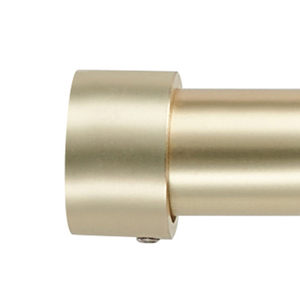 ALY HOME Gold Metal <strong>Curtain</strong> <strong>Poles</strong> 25mm Diameter Adjustable Extendable Wall Mounted with <strong>Eyelet</strong> and Finials - Product Image 2