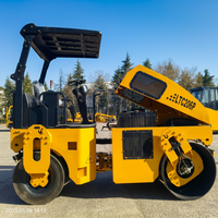 Compacteur vibrant LUTONG LTC206 de 6 tonnes, directement de l'usine, capacité de montée de 30 %, rayon de braquage de 5400 mm pour petits terrains