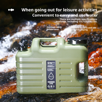 Réservoir d'eau portable en PEHD 20L/12L/15L pour camping, cuisine de camping, équipement de camping, réservoir de stockage d'eau en plastique pour camping-car