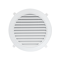 Diffuseur d'air rond en ABS à montage en surface, avec clip à ressort pour un débit d'air réglable, pour système de ventilation d'air frais