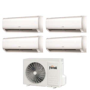 Aire Acondicionado Ferroli Quadri Split Inverter AMBRA Serie M 7 + 7 + 7 + 18 con 28-4 R-32 Wi-Fi Integrado 7000 + 7000 + 7000 + 18000-Nuevo - Product Image 1