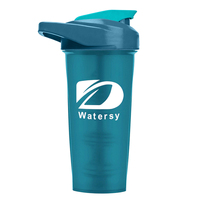 Bouteilles shaker à protéines Gym Running Sports sans Bpa Bouteille shaker à protéines avec logo personnalisé en plastique avec boule mélangeuse