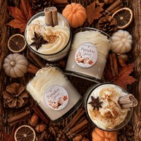 Bougie parfumée décorative personnalisée en pot, à la senteur de soja, pour desserts d'automne, en forme de citrouille, OEM, pour cadeaux d'automne et cadeaux d'Halloween