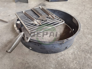 Fosses rondes en acier émaillé non toxique à haute température de style ADA avec grille de cuisson - Product Image 2