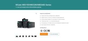 MGate MB3280 Modbus TCP Gateways <strong>Network</strong> Switches Product Category - Product Image 4