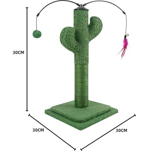 โรงงานขายส่ง รับผลิตตามสั่ง OEM/ODM โครงปีนป่ายรูป<span class=keywords><strong>กระบองเพชร</strong></span>สีเขียว ที่ลับเล็บแมว <span class=keywords><strong>ต้น</strong></span>ไม้แมว สำหรับแมวเล่นสนุก - Product Image 2