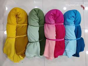 High Quality Indian Manufacturer's Faux Georgette Fabric Plain Shaded Embroidery Excellent Wedding Dress <b>Materials</b> Export Price - Product Image 4