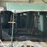 Verre trempé noir de haute qualité pour la décoration de meubles d'extérieur, d'escaliers et de tables industrielles