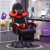 Chaise de bureau gaming Esports confortable et inclinable, réglable en hauteur, avec accoudoirs rotatifs, design simple en nylon
