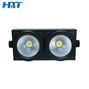 HT 도매 무대 조명 2*100w COB 관객 파 빛 200w 2in1 따뜻한 화이트 파 공장 2 눈 곁눈 가리개 빛 무대