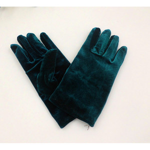 Gants en velours pour femmes, longueur poignet, thermiques, pour usage quotidien en hiver, gants de vélo monochromes - Product Image 4