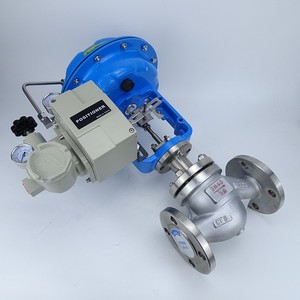 Válvula de Diafragma Neumática Moduladora de Control de Flujo de Acero Inoxidable OEM de Alta Calidad 4-20mA con Brida y Manga de Sellado Único, Suministro de Fábrica - Product Image 4