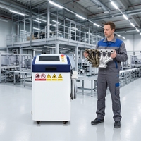 Machine de nettoyage au laser à fibre industrielle portable à bas prix 1500W 2000W 3000W pour l'élimination de la rouille sur les métaux