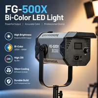 FG 500X Lumière de studio professionnelle COB 500W Haute puissance Bicolore 2700~6500K Ra 97 Modes de contrôle multiples Photographie Vidéo Aluminium
