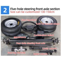 Kit de conversion complet pour voiturette de restauration à quatre roues 60V 1500W BLDC, avec contrôleur d'essieu arrière à changement de vitesse 800kg, arbres de transmission et accessoires