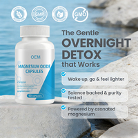 Cápsulas de Óxido de Magnesio OEM/Marca Privada 1035mg + Citrato de Potasio 99mg, Alta Potencia para el Apoyo a la Regularidad Digestiva, 90 Unidades