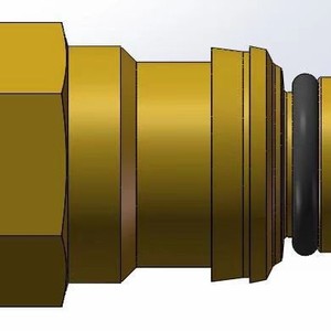 Conector Recto de Latón Serie Airship 17 M16X1.5F para Línea de Combustible de Vehículos Pesados - Product Image 1