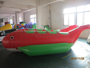Parc aquatique gonflable de bateau de banane de jeux de l'eau librement adapté aux besoins du client, grand bateau de tube - Product Image 5