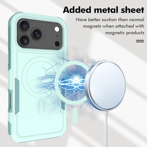 Coque de téléphone Apple 17Air magnétique pour iPhone 16 Pro Max, <span class=keywords><strong>protection</strong></span> antichoc à quatre coins - Product Image 6