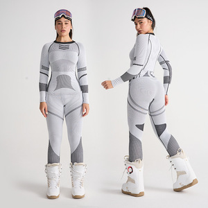 Conjunto Deportivo RUIQUWIN para <span class=keywords><strong>Mujer</strong></span>, Traje de <span class=keywords><strong>Esquí</strong></span> Otoño-Invierno, Sin Costuras, Alta Elasticidad, <span class=keywords><strong>Pantalones</strong></span> <span class=keywords><strong>Ajustados</strong></span> de Manga Larga, Secado Rápido, Cálido, para Actividades al Aire Libre - Product Image 2