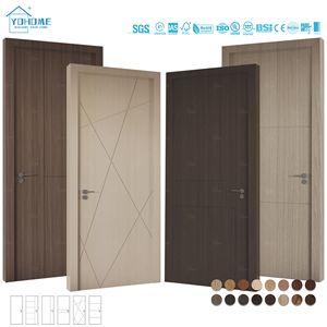 China Top Fabriek Custom Luxe Binnendeuren Usa Binnendeuren Met Frame Vooropgehangen Houten Binnendeuren - Product Image 5
