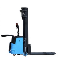 Nouveau design Chariot élévateur gerbeur double élévateur 1,5t 2t 3t 3000mm 5000mm de levée pour logistique d'entrepôt, gerbeur électrique à double palette