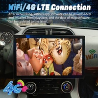 Autoradio 2DIN avec écran tactile OLED 12,3'' 256 Go, GPS, CarPlay, DSP intégré, aide au recul, USB, pour Jaguar F-PACE 2016-2018
