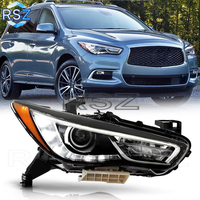 RAYSEZE Pièce pour Infiniti QX60 2016 2018 2020 Phare avant HID Xénon Faisceau de croisement et de route 26060-9NF0D 26010-9NF0D Version américaine