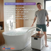 Refroidisseur de bain froid 1HP avec contrôle par application Wi-Fi, stérilisation à l'ozone, pompe à eau intégrée, filtre, machine de refroidissement pour bain de glace 220V 110V