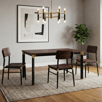 Table moderne de luxe sur mesure avec cadre photo et pieds chromés, utilisation hôtelière et commerciale, acier et chrome, taille personnalisée