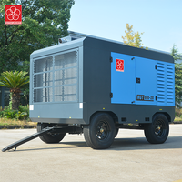 Compresseur d'air mobile diesel industriel 300CFM 500CFM 800CFM 10Bar 20Bar 30Bar pour le forage de gaz de charbon (CBM)