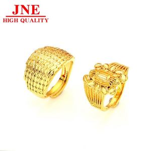 Anillo de flor grande para mujer <span class=keywords><strong>2023</strong></span>, de oro de placer de Vietnam, con diseño de flor abierta, venta al por mayor de joyería de oro de placer - Product Image 5