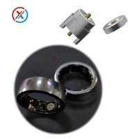 OEM anillos inteligentes de carga magnética conector de anillo de salud fuerte adsorción 1 pin pogopin cabeza de carga magnética