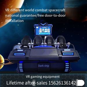Nuevo Simulador de Barco de Realidad Virtual 9D de 4 Asientos, Consola de Juegos, Cine 3D <span class=keywords><strong>4D</strong></span> 9D, Arcade Metálico Interior de 4 Asientos para Escuelas - Product Image 3