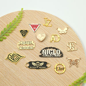 Custom <strong>Metal</strong> Garment <strong>Logo</strong> Embossed Round <strong>Metal</strong> Tag Pendant Alloy Brand <strong>Logo</strong> Sewing Label Zinc Alloy Signature <strong>Logo</strong> Making - Product Image 4