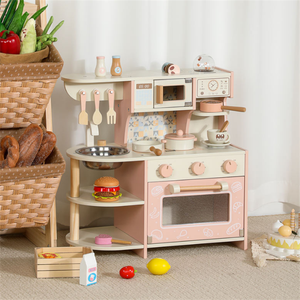 Ensemble de cuisine en bois pour enfants, jouet de simulation de cuisine pour tout-petits - Product Image 3