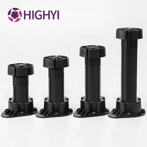 HIGHYI किचन फर्नीचर लेग टेबल हैवी ड्यूटी लेवलिंग फीट एडजस्टेबल प्लास्टिक फीट ऑफिस डेस्क ABS कैबिनेट लेग - Product Image 1