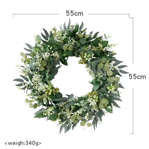 Artificial Peony <strong>Wreath</strong> for Front <strong>Door</strong> Spring Summer Flower <strong>Door</strong> Ornament for <strong>Easter</strong> Christmas Halloween &amp; Graduation - Product Image 3