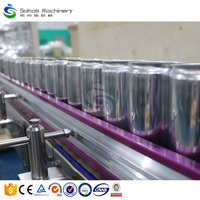 Machine de remplissage automatique de canettes de boissons énergisantes Sokos, ligne de production de boissons gazeuses en conserve