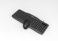 Acer OAK930 Ensemble clavier et souris de bureau filaire étanche 3 touches 1600 DPI Équipement d'ordinateur de bureau/portable